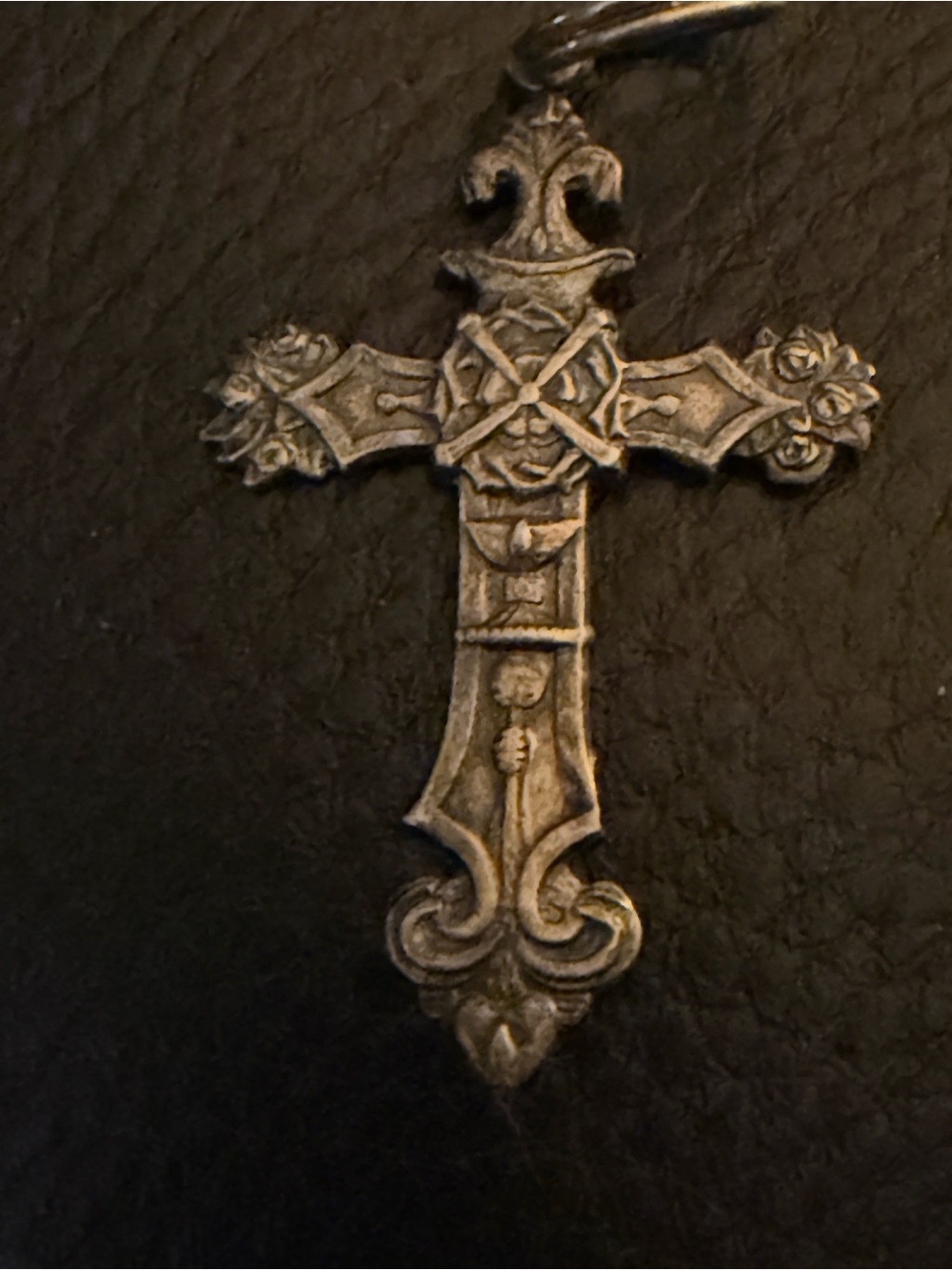 SITIO PHILIPPINES CROSS STERLING SILVER ANTIQUE PENDANT